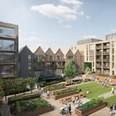 A CGI of the proposed Rowanbank Gardens development in Corstorphine area of Edinburgh.