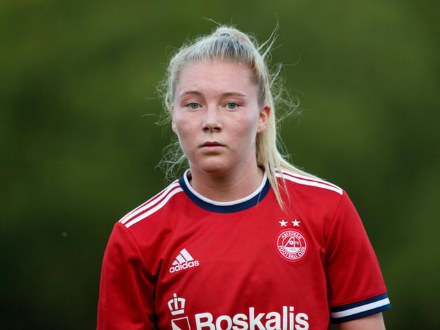 Aberdeen’s Francesca Ogilvie is another of the Dons players who have been vital in their excellent season in the SWPL, with the young midfielder putting in numerous strong displays.