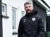 Stephen Robinson during a St Mirren press conference at the St Mirren Training Centre, on October 07, 2022, in Paisley, Scotland. (Photo by Simon Wootton / SNS Group)
