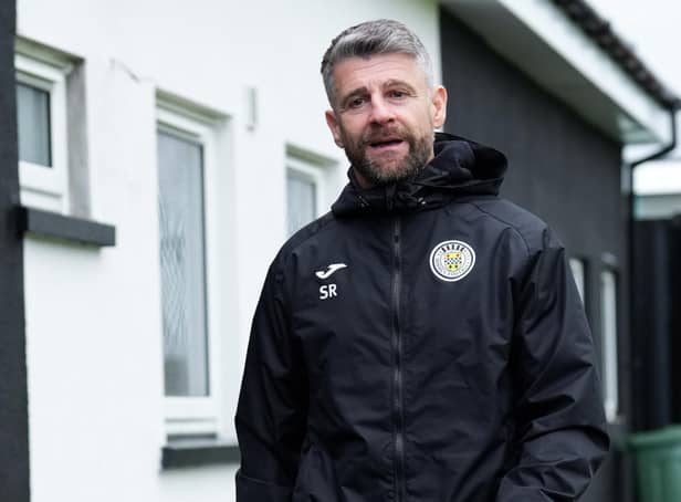 Stephen Robinson during a St Mirren press conference at the St Mirren Training Centre, on October 07, 2022, in Paisley, Scotland. (Photo by Simon Wootton / SNS Group)