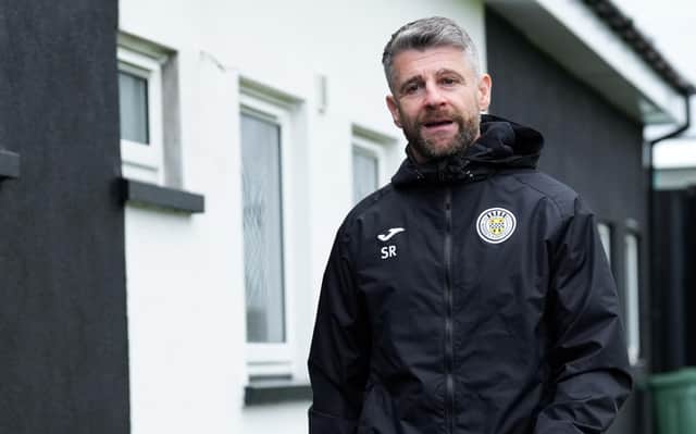 Stephen Robinson during a St Mirren press conference at the St Mirren Training Centre, on October 07, 2022, in Paisley, Scotland. (Photo by Simon Wootton / SNS Group)