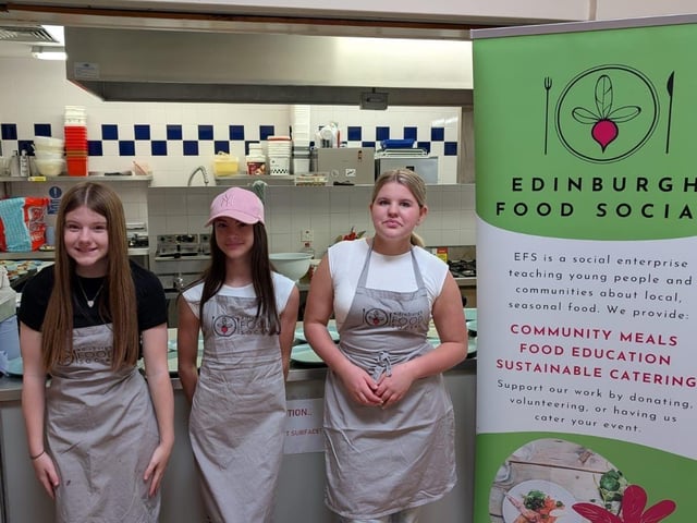 Some of the participants after successfully serving the meal.