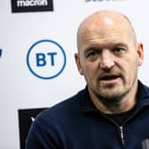 Head coach Gregor Townsend during the press conference to announce his Scotland squad for the 2024 Guinness Six Nations.  (Photo by Craig Williamson / SNS Group)