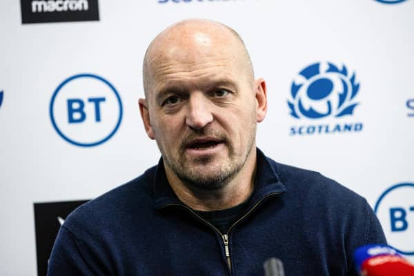 Head coach Gregor Townsend during the press conference to announce his Scotland squad for the 2024 Guinness Six Nations.  (Photo by Craig Williamson / SNS Group)