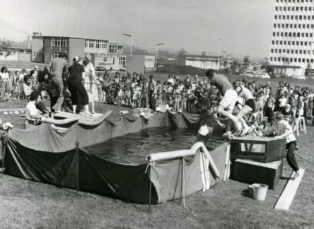 Fife also simmered in 1976 - with these crowds enjoying Glenrothes Summer Show, held in August.
