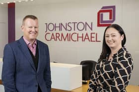 Newly appointed senior partner Mark Houston and chief executive Lynne Walker. Picture: contributed.