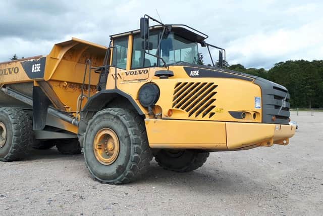 The top selling lot – 2009 Volvo A35E 6x6 Dumper.