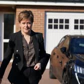 Former Scottish first minister Nicola Sturgeon leaving her home in Uddingston, Glasgow. Picture: Andrew Milligan/PA Wire