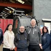 Graeme Lawson, Peterhead Fieldweld Services; Kelly Dobbie, Men United; Allan Stephen, PFS; Sandy Garvock, Men United; Corrinne Gallagher, Muir Mhòr Offshore Wind Farm and Alex Geddes, Buchan Development Partnership.