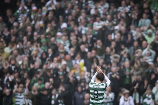 Celtic's Kyogo Furuhashi during the Scottish Cup semi-final win over Rangers at Hampden Park. (Photo by Paul Devlin / SNS Group)