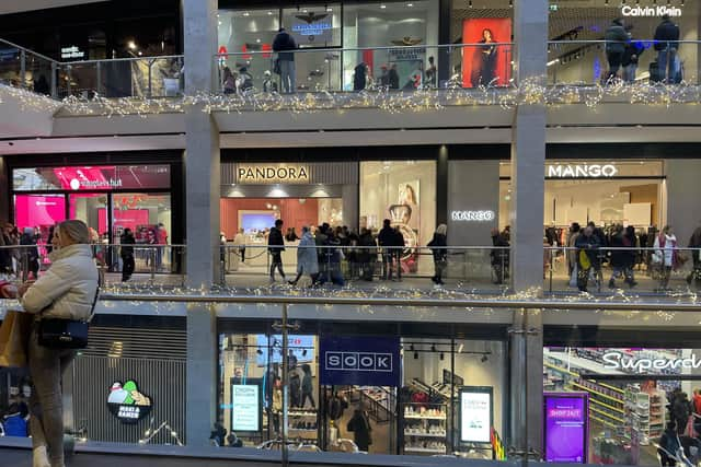 People of all ages were out bargain-hunting in the St James Quarter, although some shoppers expressed disappointment that key stores such as John Lewis and Next remained closed