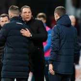Ross County manager Malky Mackay and Dundee manager James McPake at Dens Park.  (Photo by Mark Scates / SNS Group)