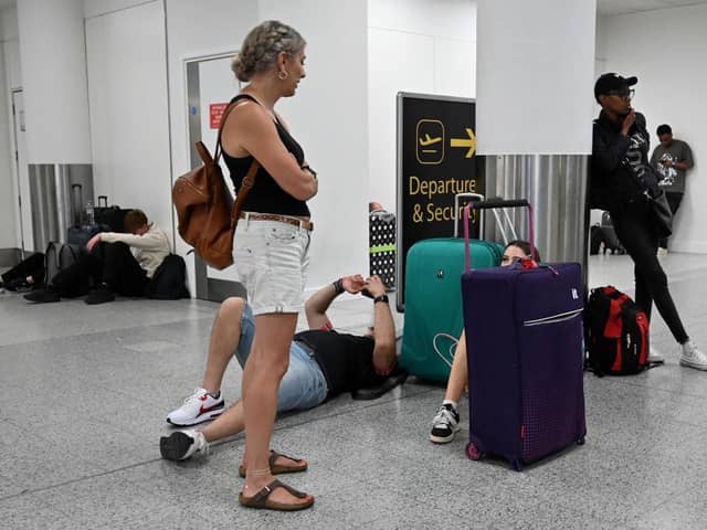 Travellers constantly complain about processing through Edinburgh Airport (Picture: Justin Tallis/AFP via Getty Images)