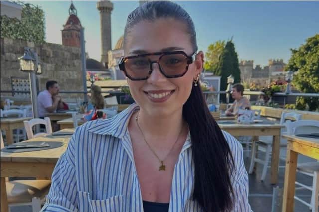 Student Paige Mcginlay and her boyfriend were supposed to be relaxing on a trip to Dubai