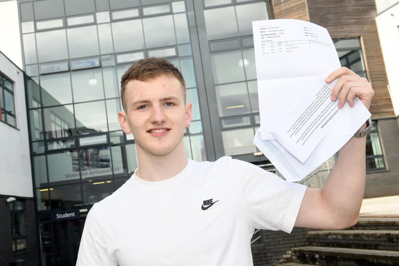 David Simpson - secured prestigious degree apprenticeship position. Davidâ€™s is with Arup in Sheffield. A Level Results day at Silverdale School