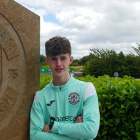 Hibs have signed Reuben McAllister from Bristol City.