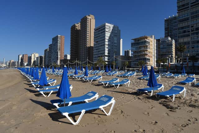 Perfect relaxation on a Benidorm sun lounger? But Mike Dales would take a sledgehammer to them. Picture: Denis Doyle/Getty Images