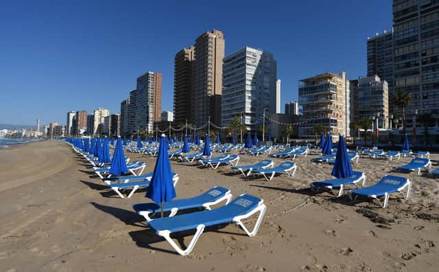 Perfect relaxation on a Benidorm sun lounger? But Mike Dales would take a sledgehammer to them. Picture: Denis Doyle/Getty Images