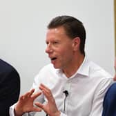 Stephen Ingledew, chief executive of FinTech Scotland (centre). Picture: John Devlin.