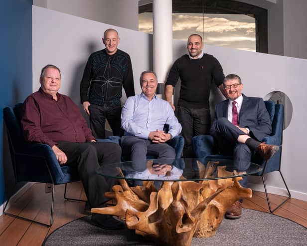 The leadership team at STC Insiso, which has delivered a sales boost on the back of a merger deal. Picture: contributed.