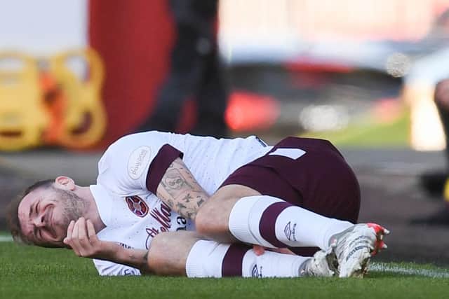 Andy Halliday was one of two Hearts players to suffer injuries against Aberdeen. (Photo by Craig Foy / SNS Group)