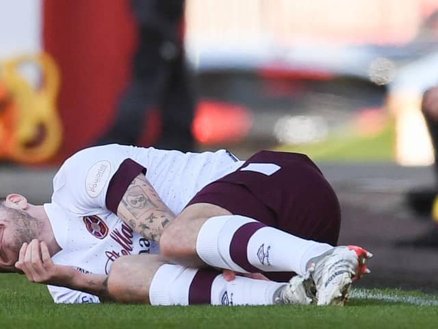 Andy Halliday was one of two Hearts players to suffer injuries against Aberdeen. (Photo by Craig Foy / SNS Group)