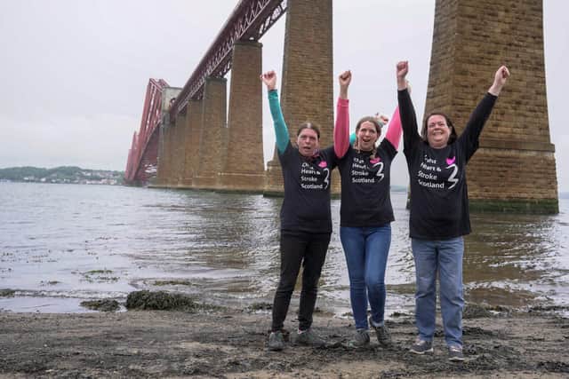 Jackie Scott, Lynsey Threadgall and Wendy Robinson took part in memory of their dad Neil Robinson