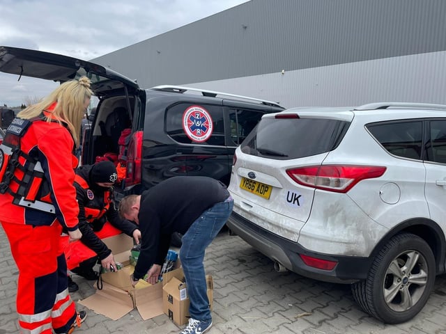 Members of Bridge to Unity, from Emsworth, delivering supplies to the border between Poland and Ukraine to help Ukrainian refugees
March 5/6, 2022