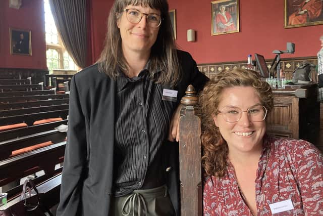 Dr Anne Ganzert of the University of Konstanz (left) and Dr Stephanie Garrison, of the University of Aberdeen (right), have both researched the impact Outlander has had on its fans. PIC: Contributed.