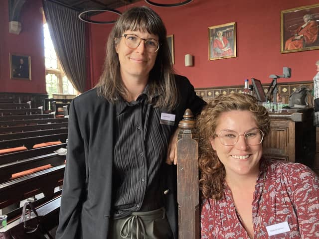 Dr Anne Ganzert of the University of Konstanz (left) and Dr Stephanie Garrison, of the University of Aberdeen (right), have both researched the impact Outlander has had on its fans. PIC: Contributed.
