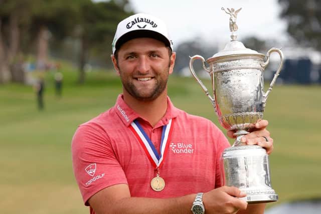 Jon Rahm celebrated his maiden major win (Getty Images)
