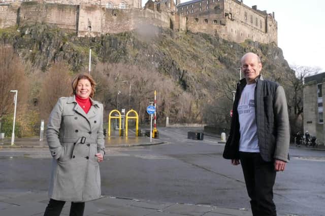 Melinda Matthews-Clarkson of CodeClan and Alistair Forbes of Scottish Tech Army. Picture: Ken Sjöberg