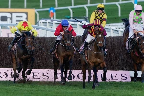 Rachael Blackmore riding A Plus Tard to a win at the 2022 Cheltenham Gold Cup.