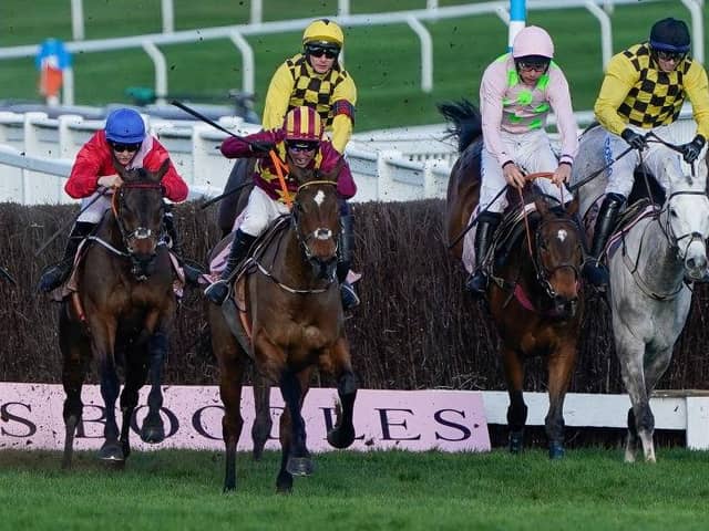 Rachael Blackmore riding A Plus Tard to a win at the 2022 Cheltenham Gold Cup.