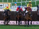 Rachael Blackmore riding A Plus Tard to a win at the 2022 Cheltenham Gold Cup.