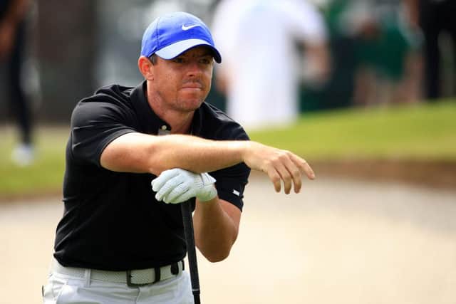 Rory McIlroy during the first round of the Masters at Augusta National in April. Picture: Mike Ehrmann/Getty Images.