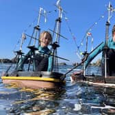 Ollie Ferguson, 13, (right) and his brother Harry, 11, from Turriff, Aberdeenshire, who built replica boats to circumnavigate Antarctica. Picture: MacNeill Ferguson/PA Wire