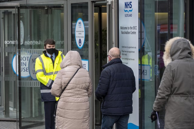 The Edinburgh International Conference Centre is one of the main vaccination centres in the city