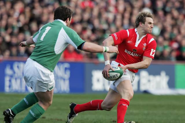 The late Matthew Watkins in action for Wales against Ireland during the 2006 Six Nations.