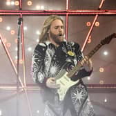 Sam Ryder performs in the Eurovision Song Contest in Turin in May (Picture: Marco Bertorello/AFP via Getty Images)