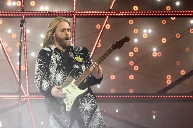 Sam Ryder performs in the Eurovision Song Contest in Turin in May (Picture: Marco Bertorello/AFP via Getty Images)