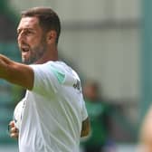 Hibs assistant manager Jamie McAllister during the Premier Sports Cup match between Hibs and Clyde at Easter Road on July 09, 2022. (Photo by Craig Foy / SNS Group)