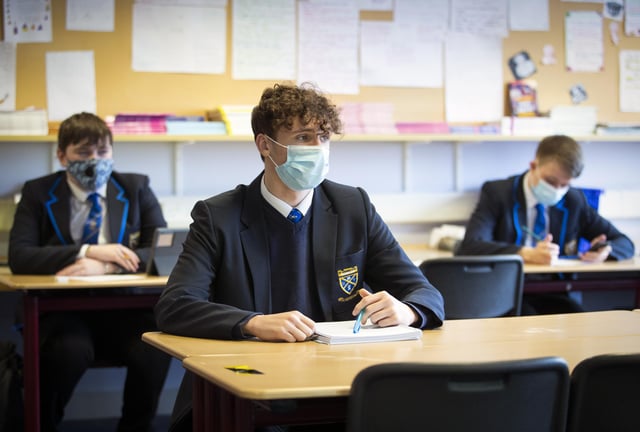 Formal exams were cancelled in Scotland this year