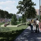 Elements Edinburgh is a hi-tech net-zero-carbon development of 2,500 homes, commercial premises, hotels and retail units with an informal park and a network of cycleways and paths on the west side of the city