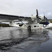 The WWII seaplane was winched out of Loch Ness a few weeks ago.