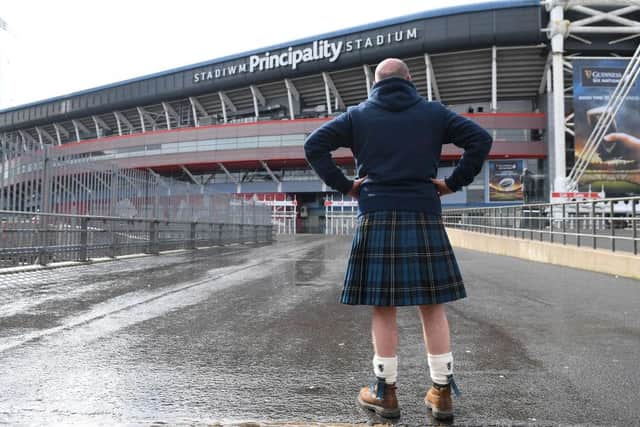 Scotland fans travelled to Wales to watch the national team in the 6 Nations. Picture: Getty