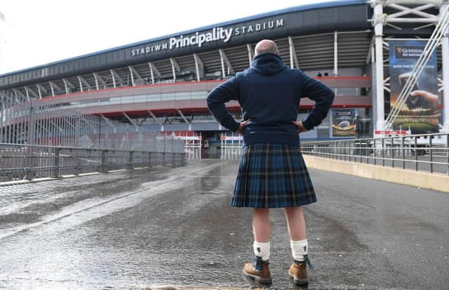 Scotland fans travelled to Wales to watch the national team in the 6 Nations. Picture: Getty