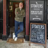 Iain Mason outside Stoaters