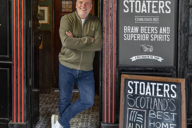 Iain Mason outside Stoaters