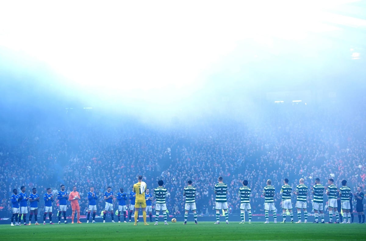 Celtic and Rangers fans seen fighting outside Hampden ahead of Old Firm game